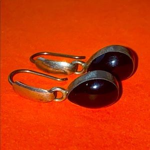 Sterling silver Onyx dangle earrings 925